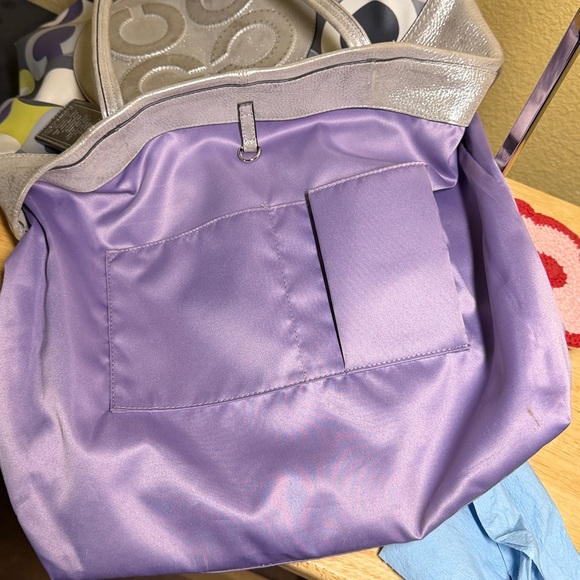 COACH Julia Op Art Signature Shoulder Tote Bag - Picture 8 of 9